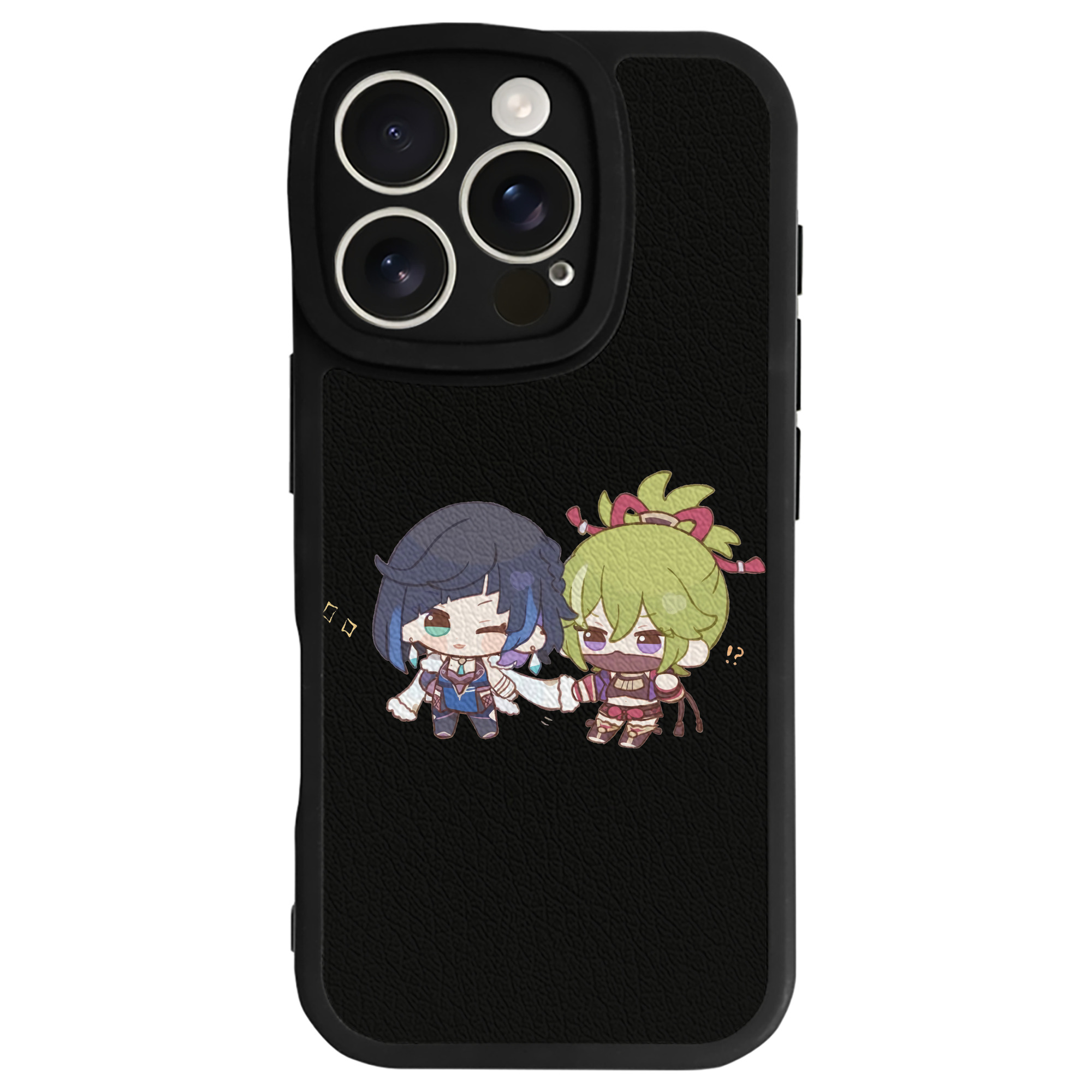 げんし神  久岐忍 くき しのぶ genshin Kuki Shinobu 【iPhone 16シリーズ対応】シリコンスマホケース（レザー調） 材質：シリコン